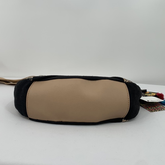 Sakroots Artist Circle Elephant Charms Canvas Foldover Crossbody Bag - Picture 13 of 15